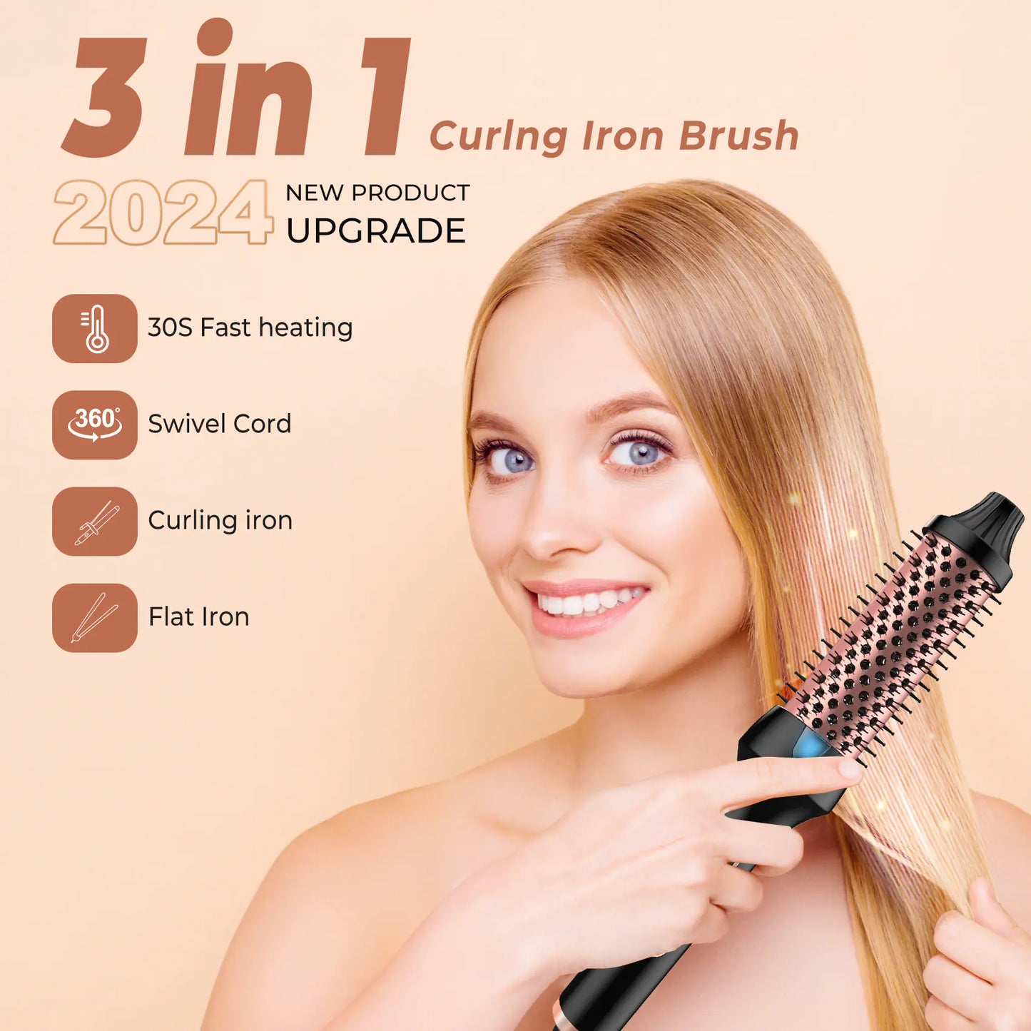 Adjustable Curling Hair Brush